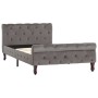 Estructura de cama de terciopelo gris 100x200 cm de vidaXL, Camas y somieres - Ref: Foro24-288558, Precio: 251,01 €, Descuent...