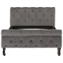 Estructura de cama de terciopelo gris 100x200 cm de vidaXL, Camas y somieres - Ref: Foro24-288558, Precio: 251,01 €, Descuent...