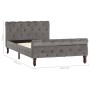 Estructura de cama de terciopelo gris 100x200 cm de vidaXL, Camas y somieres - Ref: Foro24-288558, Precio: 251,01 €, Descuent...