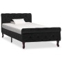 Black velvet bed frame 90x200 cm by vidaXL, Beds and slatted bases - Ref: Foro24-288550, Price: 292,17 €, Discount: %