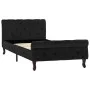 Estructura de cama de terciopelo negro 90x200 cm de vidaXL, Camas y somieres - Ref: Foro24-288550, Precio: 287,48 €, Descuent...