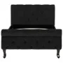Estructura de cama de terciopelo negro 90x200 cm de vidaXL, Camas y somieres - Ref: Foro24-288550, Precio: 287,48 €, Descuent...
