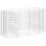Arriate de gaviones de hierro galvanizado 200x100x100 cm