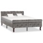 Estructura de cama de terciopelo gris 120x200 cm de vidaXL, Camas y somieres - Ref: Foro24-288559, Precio: 341,52 €, Descuent...
