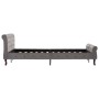 Estructura de cama de terciopelo gris 120x200 cm de vidaXL, Camas y somieres - Ref: Foro24-288559, Precio: 341,52 €, Descuent...