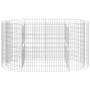 Arriate de gaviones de hierro galvanizado 200x100x100 cm