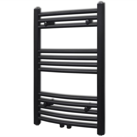 Schwarzer gebogener Badheizkörper 500 x 764 mm von vidaXL, Heizkörper - Ref: Foro24-141913, Preis: 70,87 €, Rabatt: %