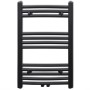 Schwarzer gebogener Badheizkörper 500 x 764 mm von vidaXL, Heizkörper - Ref: Foro24-141913, Preis: 70,87 €, Rabatt: %