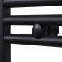Schwarzer gebogener Badheizkörper 500 x 764 mm von vidaXL, Heizkörper - Ref: Foro24-141913, Preis: 70,87 €, Rabatt: %