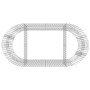 Arriate de gaviones de hierro galvanizado 200x100x100 cm