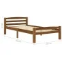 Bettgestell aus massivem Kiefernholz, honigbraun, 100 x 200 cm von vidaXL, Betten und Lattenroste - Ref: Foro24-322076, Preis...