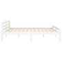 Estructura de cama de madera maciza de pino blanca 180x200 cm de vidaXL, Camas y somieres - Ref: Foro24-322073, Precio: 150,7...