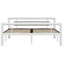 Schwarz-weißes Metallbettgestell 160x200 cm von vidaXL, Betten und Lattenroste - Ref: Foro24-284548, Preis: 162,84 €, Rabatt: %