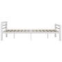 Schwarz-weißes Metallbettgestell 160x200 cm von vidaXL, Betten und Lattenroste - Ref: Foro24-284548, Preis: 162,84 €, Rabatt: %