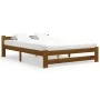 Estructura de cama madera maciza pino marrón miel 180x200 cm de vidaXL, Camas y somieres - Ref: Foro24-322010, Precio: 154,64...