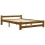 Estructura de cama madera maciza pino marrón miel 180x200 cm de vidaXL, Camas y somieres - Ref: Foro24-322010, Precio: 154,64...