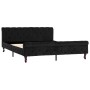 Estructura de cama de terciopelo negro 160x200 cm de vidaXL, Camas y somieres - Ref: Foro24-288554, Precio: 369,24 €, Descuen...
