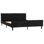 Estructura de cama de terciopelo negro 160x200 cm de vidaXL, Camas y somieres - Ref: Foro24-288554, Precio: 369,41 €, Descuen...