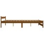 Estructura de cama madera maciza pino marrón miel 180x200 cm de vidaXL, Camas y somieres - Ref: Foro24-322010, Precio: 157,24...