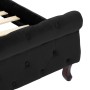 Estructura de cama de terciopelo negro 160x200 cm de vidaXL, Camas y somieres - Ref: Foro24-288554, Precio: 369,24 €, Descuen...