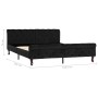 Estructura de cama de terciopelo negro 160x200 cm de vidaXL, Camas y somieres - Ref: Foro24-288554, Precio: 369,24 €, Descuen...