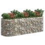 Arriate de gaviones de hierro galvanizado 300x100x100 cm
