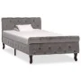 Grauer Samtbettrahmen 90x200 cm von vidaXL, Betten und Lattenroste - Ref: Foro24-288557, Preis: 256,40 €, Rabatt: %