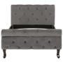 Gray velvet bed frame 90x200 cm by vidaXL, Beds and slatted bases - Ref: Foro24-288557, Price: 262,35 €, Discount: %