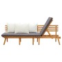 Garden sofa solid acacia wood 200x65 cm by vidaXL, Beds and slatted bases - Ref: Foro24-316263, Price: 344,80 €, Discount: %