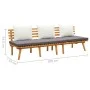 Sofá de jardín madera de acacia maciza 200x65 cm de vidaXL, Camas y somieres - Ref: Foro24-316263, Precio: 333,96 €, Descuent...