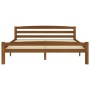 Honey brown solid pine wood bed frame 160x200 cm by vidaXL, Beds and slatted bases - Ref: Foro24-322079, Price: 173,27 €, Dis...