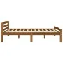 Estructura de cama madera maciza pino marrón miel 160x200 cm de vidaXL, Camas y somieres - Ref: Foro24-322079, Precio: 169,92...