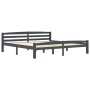 Estructura de cama madera maciza pino gris oscuro 180x200 cm de vidaXL, Camas y somieres - Ref: Foro24-322094, Precio: 186,24...
