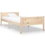Solid pine wood bed frame 90x200 cm by vidaXL, Beds and slatted bases - Ref: Foro24-322096, Price: 95,82 €, Discount: %