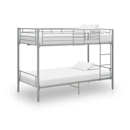 Graues Etagenbett aus Metall, 90 x 200 cm von vidaXL, Betten und Lattenroste - Ref: Foro24-287911, Preis: 270,05 €, Rabatt: %