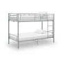 Graues Etagenbett aus Metall, 90 x 200 cm von vidaXL, Betten und Lattenroste - Ref: Foro24-287911, Preis: 270,05 €, Rabatt: %