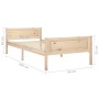 Solid pine wood bed frame 90x200 cm by vidaXL, Beds and slatted bases - Ref: Foro24-322096, Price: 97,05 €, Discount: %