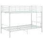 Etagenbett aus weißem Metall, 90 x 200 cm von vidaXL, Betten und Lattenroste - Ref: Foro24-287909, Preis: 222,65 €, Rabatt: %