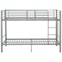Graues Etagenbett aus Metall, 90 x 200 cm von vidaXL, Betten und Lattenroste - Ref: Foro24-287911, Preis: 270,05 €, Rabatt: %
