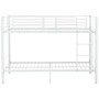 Etagenbett aus weißem Metall, 90 x 200 cm von vidaXL, Betten und Lattenroste - Ref: Foro24-287909, Preis: 222,65 €, Rabatt: %