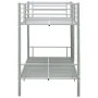 Graues Etagenbett aus Metall, 90 x 200 cm von vidaXL, Betten und Lattenroste - Ref: Foro24-287911, Preis: 270,05 €, Rabatt: %