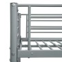 Cama litera de metal gris 90x200 cm de vidaXL, Camas y somieres - Ref: Foro24-287911, Precio: 242,40 €, Descuento: %
