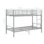 Graues Etagenbett aus Metall, 90 x 200 cm von vidaXL, Betten und Lattenroste - Ref: Foro24-287911, Preis: 270,05 €, Rabatt: %