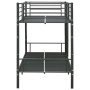 Litera de metal negro 90x200 cm de vidaXL, Camas y somieres - Ref: Foro24-287910, Precio: 230,09 €, Descuento: %