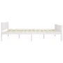 Estructura de cama de madera maciza de pino blanca 140x200 cm de vidaXL, Camas y somieres - Ref: Foro24-322106, Precio: 171,8...