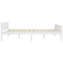 Solid white pine wood bed frame 140x200 cm by vidaXL, Beds and slatted bases - Ref: Foro24-322106, Price: 174,31 €, Discount: %