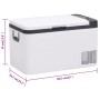 Cooler with handle made of black and white PP and PE, 25 L by vidaXL, Refrigerators - Ref: Foro24-51780, Price: 419,79 €, Dis...