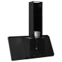 Stainless steel extractor hood black tempered glass 90 cm by vidaXL, Extractors - Ref: Foro24-51665, Price: 223,16 €, Discoun...
