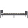 Solid gray pine wood bed frame 100x200 cm by vidaXL, Beds and slatted bases - Ref: Foro24-322125, Price: 128,41 €, Discount: %