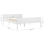 Solid white pine wood bed frame 120x200 cm by vidaXL, Beds and slatted bases - Ref: Foro24-322105, Price: 169,57 €, Discount: %